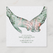 Carte de visite Carré Boho Hands (Dos)