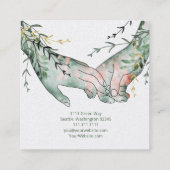 Carte De Visite Carré Boho Hands (Dos)