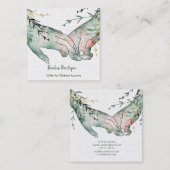 Carte De Visite Carré Boho Hands (Devant / Derrière)