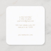 Carte De Visite Carré Boho Home Lune dans les mains I (Dos)