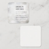 Carte De Visite Carré Bokeh | Studio de design (Devant / Derrière)