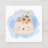 Carte De Visite Carré Bonjour Kitty (Dos)