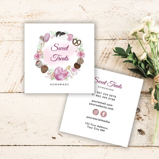 Carte De Visite Carré Boulangerie