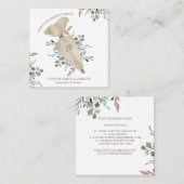 Carte De Visite Carré boulangerie Boho Chic Food Maker (Devant / Derrière)