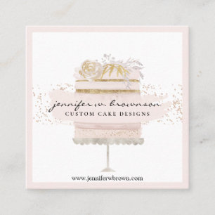 Carte De Visite Carré Boulangerie mariage pâtisserie