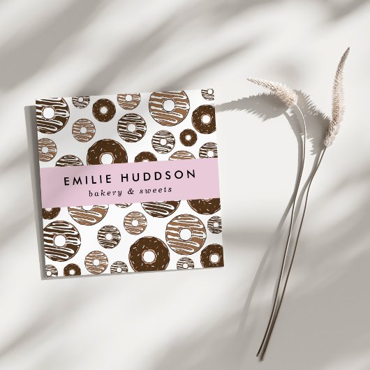 Carte De Visite Carré Boulettes de chocolat, Sucres, Boutique de gâteaux