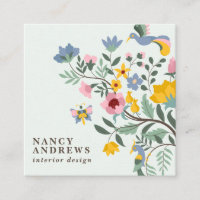 Bouquet vert pastel bouquet floral blanc illustrat