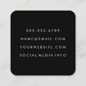 Carte De Visite Carré Bouteille de Chears (Dos)