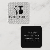 Carte De Visite Carré Bouteille de Chears (Devant / Derrière)