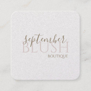 Carte De Visite Carré Boutique Blush