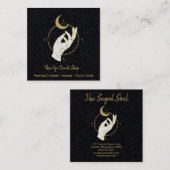 Carte De Visite Carré Boutique Occulte New Age (Devant / Derrière)