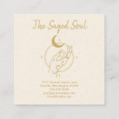 Carte De Visite Carré Boutique Occulte New Age (Dos)