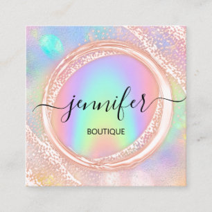 Carte De Visite Carré Boutique Professionnelle Boutique Beauté Glams Ho
