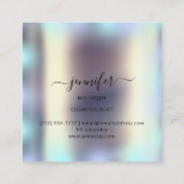 Carte De Visite Carré Boutique professionnelle Boutique Blue Gold Unique (Dos)