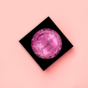 Carte De Visite Carré Boutique Professionnelle Boutique Parties scintill