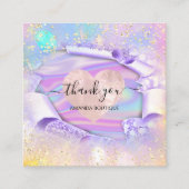 Carte De Visite Carré Boutique professionnelle Nom de la Parties scintil (Devant)