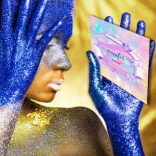 Carte De Visite Carré Boutique professionnelle Nom de la Parties scintil