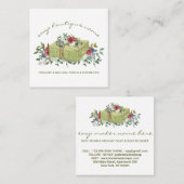 Carte De Visite Carré Boutique Soap Vert traditionnel (Devant / Derrière)