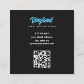 Carte De Visite Carré Boutique vinyle (Dos)