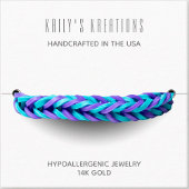 Carte De Visite Carré Bracelet moderne Afficher Carré blanc