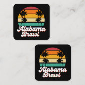 Carte De Visite Carré Brawl en Alabama (Devant / Derrière)