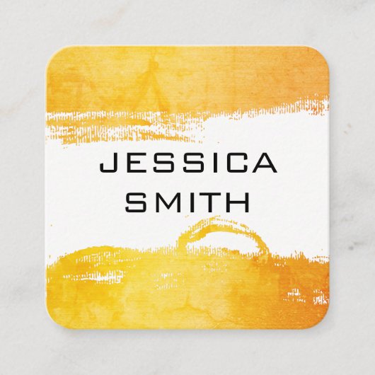 Carte De Visite Carré Brièvement brossé (Devant)