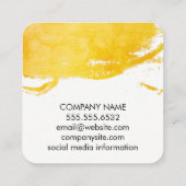 Carte De Visite Carré Brièvement brossé (Dos)