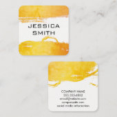 Carte De Visite Carré Brièvement brossé (Devant / Derrière)