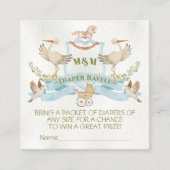 Carte De Visite Carré Brochure de la cime de cigogne (Devant)