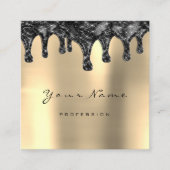 Carte De Visite Carré Brows Lash de cire simplement maquillage gouttes d (Devant)