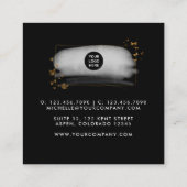 Carte de visite Carré Brushstrokies (Dos)