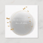 Carte de visite Carré Brushstrokies (Devant)