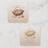 Carte De Visite Carré Business Card (Devant / Derrière)