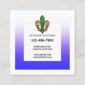 Carte De Visite Carré Business Card (Dos)