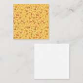 Carte De Visite Carré Cadeau de Noël Floral et Hardy (Devant / Derrière)