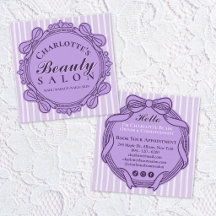 Cadre de salon carré vintage violet