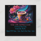 Carte De Visite Carré Café Garden Galaxy (Dos)