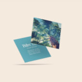 Carte De Visite Carré California Beach Palm Frances