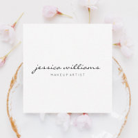 Calligraphie de fille blanc minimal