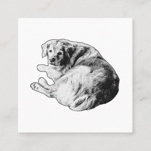 Carte De Visite Carré Calm First Impression, Soft Curve (Devant)