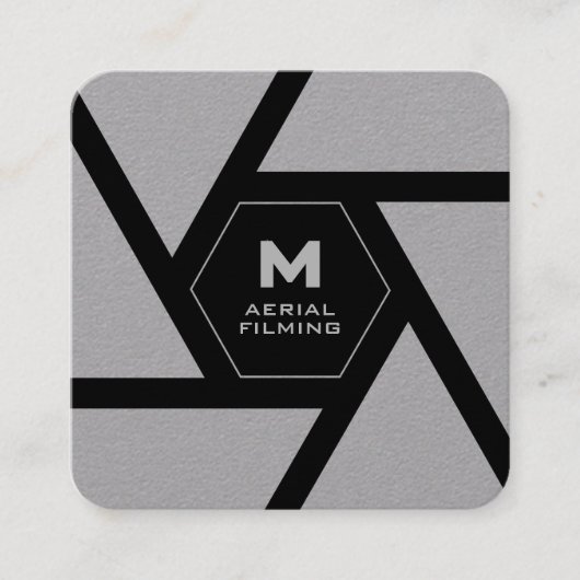 Carte De Visite Carré Camera lens gray drone (Devant)
