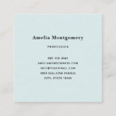 Carte De Visite Carré Camera with Flowers Retro Pastel Image (Dos)