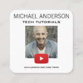 Carte De Visite Carré Canal YouTube (Dos)