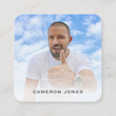 Carte De Visite Carré Capture d'écran Photographe indépendant des médias (Devant)