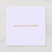 Carte De Visite Carré Carré de lavande professionnelle simple moderne (Devant)