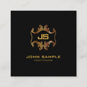 Carte De Visite Carré Carré de luxe sophistiqué professionnel de soie