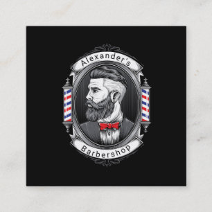 Carte De Visite Carré Carré homme élégant