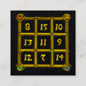 Carte De Visite Carré CARRÉ MAGIC 33, Livre noir (Dos)