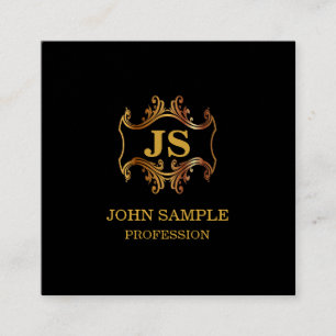 Carte De Visite Carré Carré sophistiqué élégant professionnel de luxe