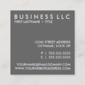 Carte De Visite Carré carrés de mod (Dos)